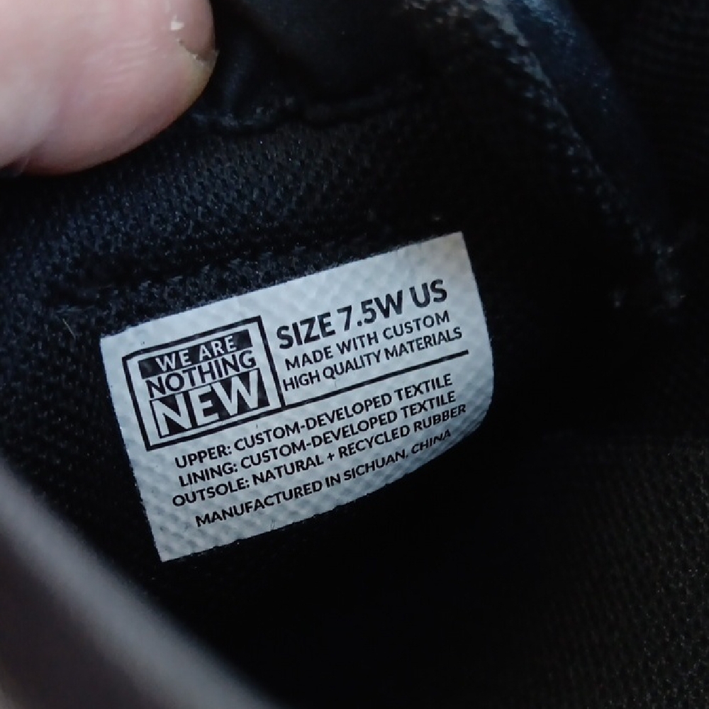 Nothing New Black Leather Platform Womens Sneakers - Picture 10 of 10
